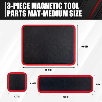 Magnetic Tool Mat & Holder,Flexible Magnetic Tool Mat & Tray Holder,Magneti-c Tools Tray,Scratchproof PVC Surface with Non-Slip Grip | Auto Repair, Toolbox Organizer for Mechanics & DIY