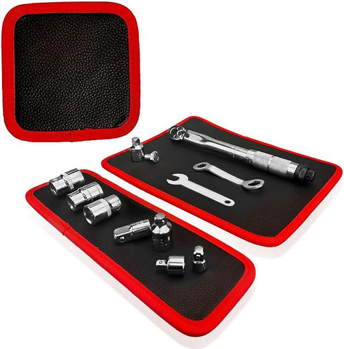 Magnetic Tool Mat & Holder,Flexible Magnetic Tool Mat & Tray Holder,Magneti-c Tools Tray,Scratchproof PVC Surface with Non-Slip Grip | Auto Repair, Toolbox Organizer for Mechanics & DIY