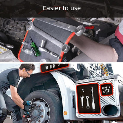 Magnetic Tool Mat & Holder,Flexible Magnetic Tool Mat & Tray Holder,Magneti-c Tools Tray,Scratchproof PVC Surface with Non-Slip Grip | Auto Repair, Toolbox Organizer for Mechanics & DIY