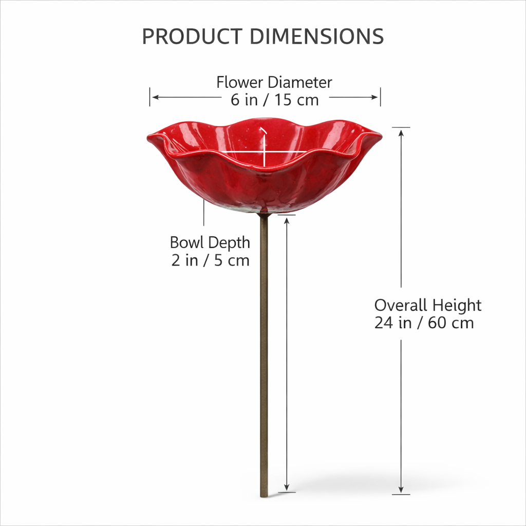 🔥🔥🔥2026 Mother's Day Gifts 50% Off--🎁Handmade Metal Flower Garden Stake🐦