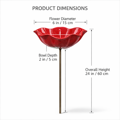 🔥🔥🔥2026 Mother's Day Gifts 50% Off--🎁Handmade Metal Flower Garden Stake🐦