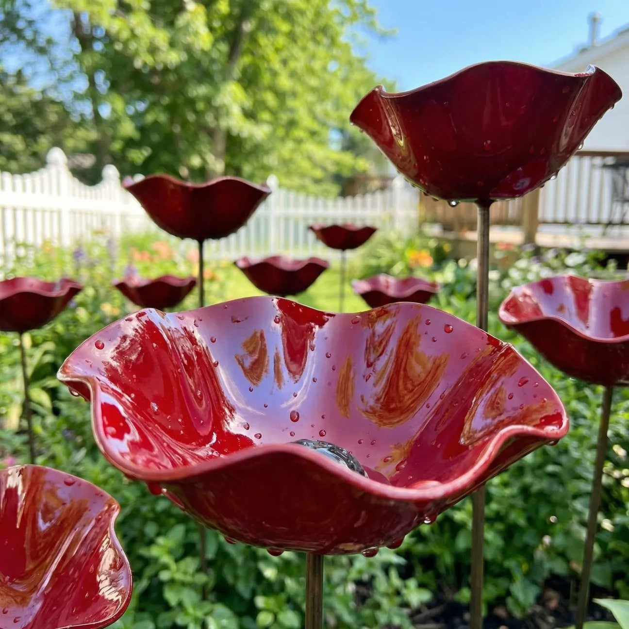 🔥🔥🔥2026 Mother's Day Gifts 50% Off--🎁Handmade Metal Flower Garden Stake🐦