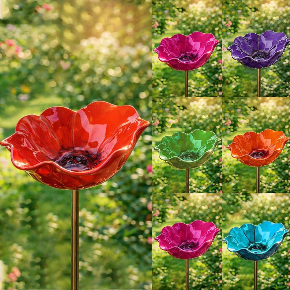 🔥🔥🔥2026 Mother's Day Gifts 50% Off--🎁Handmade Metal Flower Garden Stake🐦